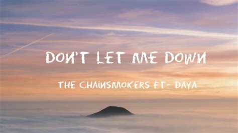 dont let me down lyrics